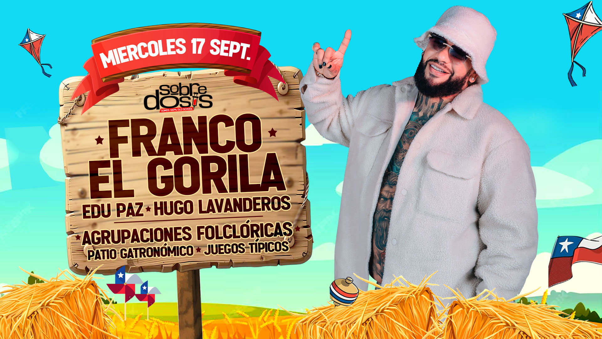 Ambiente de la fonda con música en vivo