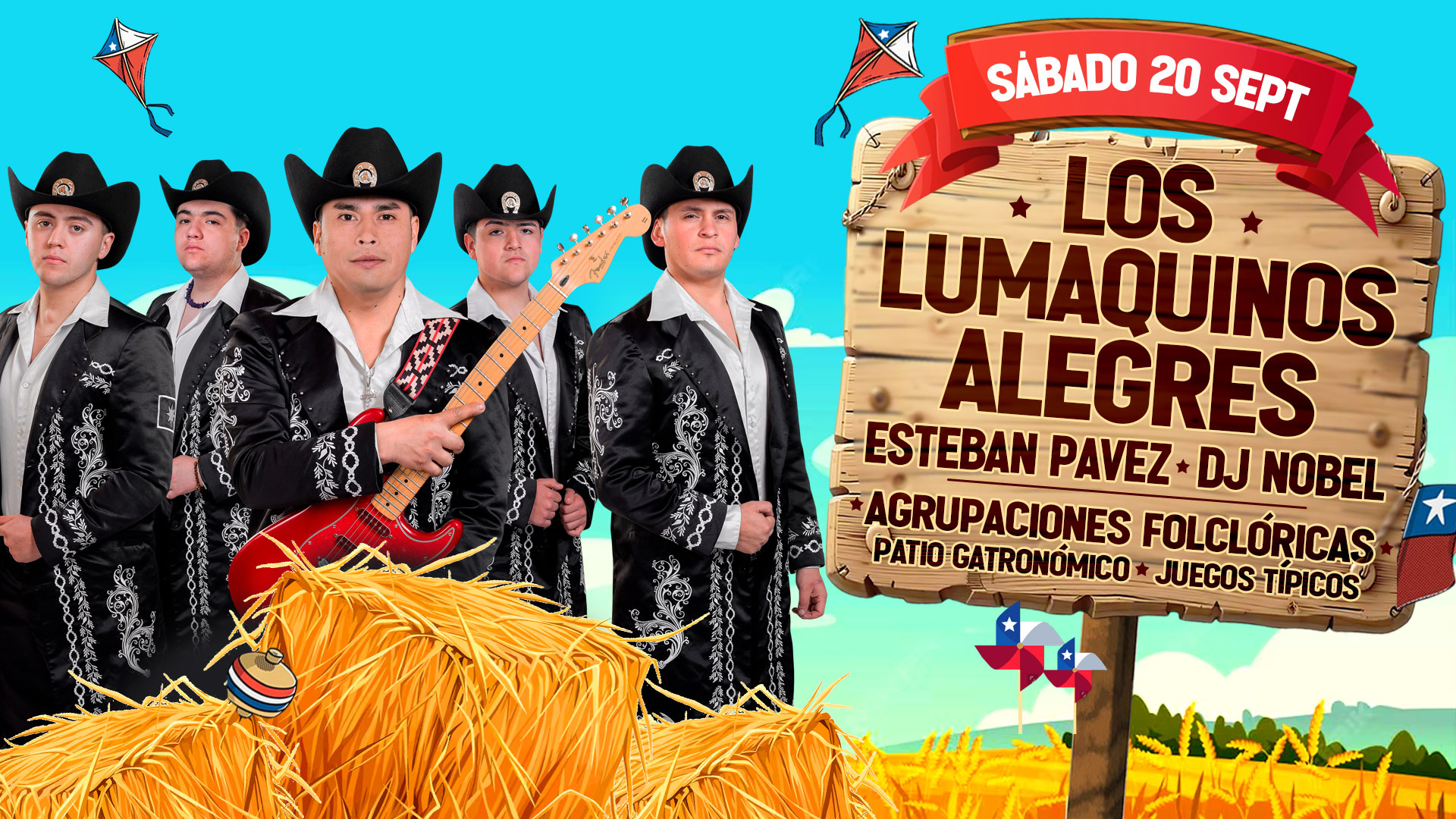 Ambiente de la fonda con música en vivo